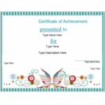 Free Printable Certificate Of Achievement Template