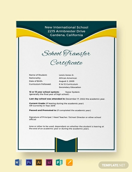 Free School Certificate Templates