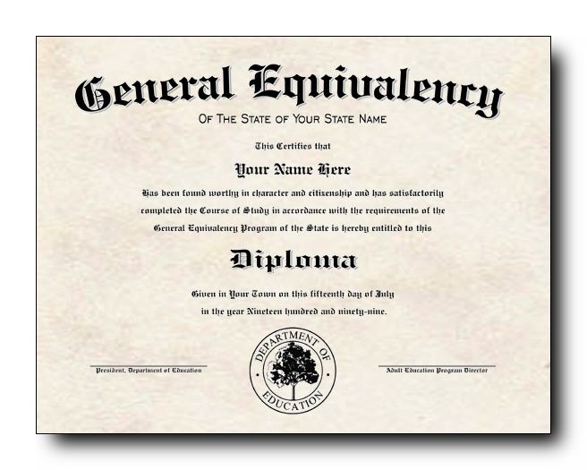 Ged Certificate Template