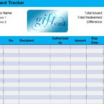 Gift Certificate Log Template