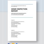 Home Inspection Report Template Free