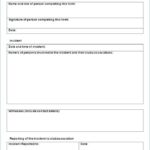 Incident Report Form Template Doc
