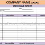 It Issue Report Template