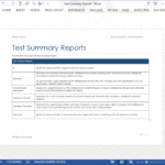 It Report Template For Word