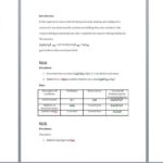 Lab Report Template Chemistry