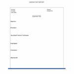 Lab Report Template Chemistry