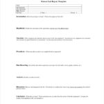 Lab Report Template Word