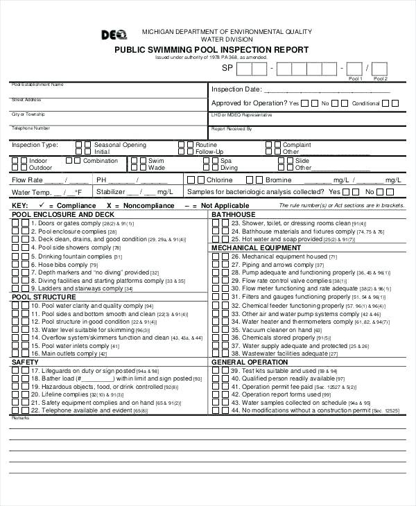 Part Inspection Report Template