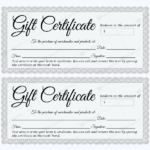 Microsoft Gift Certificate Template Free Word