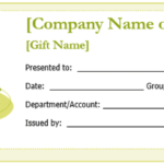 Microsoft Gift Certificate Template Free Word