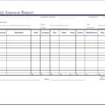 Microsoft Word Expense Report Template