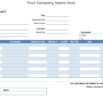 Microsoft Word Expense Report Template