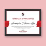 Perfect Attendance Certificate Template