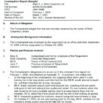 Private Investigator Surveillance Report Template