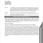 Private Investigator Surveillance Report Template