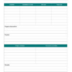 Project Daily Status Report Template