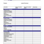 Property Management Inspection Report Template