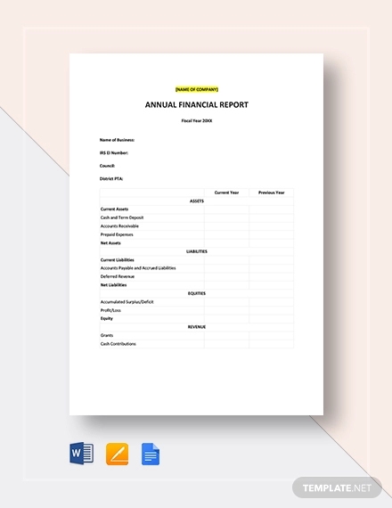 Quarterly Report Template Small Business