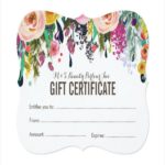 Salon Gift Certificate Template