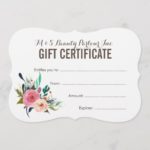 Salon Gift Certificate Template