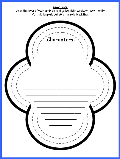 Sandwich Book Report Printable Template