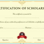 Scholarship Certificate Template