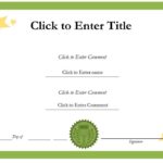 School Certificate Templates Free