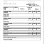 School Report Template Free