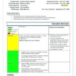 Software Development Status Report Template