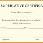 Superlative Certificate Template