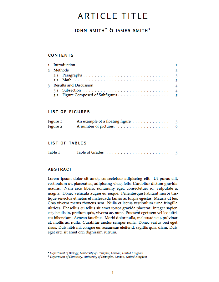 Technical Report Latex Template