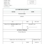 Technical Service Report Template