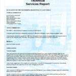 Technical Service Report Template