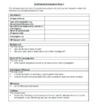 Technical Support Report Template