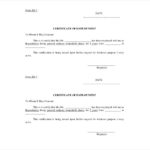 Template Of Certificate Of Employment