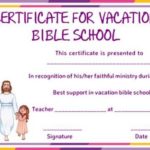 Vbs Certificate Template