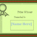 Winner Certificate Template