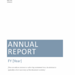 Word Annual Report Template