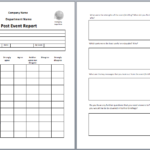 After Event Report Template