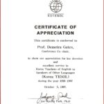 Army Certificate Of Appreciation Template