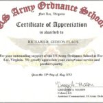 Army Certificate Of Appreciation Template