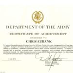 Army Certificate Of Appreciation Template