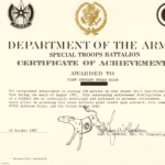 Army Certificate Of Completion Template