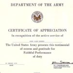 Army Certificate Of Completion Template