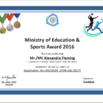 Athletic Certificate Template