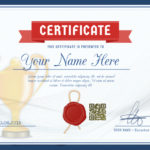 Athletic Certificate Template