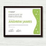 Athletic Certificate Template