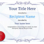 Athletic Certificate Template