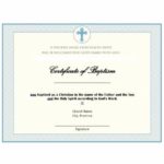 Baptism Certificate Template Word