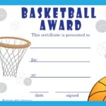 Basketball Certificate Template